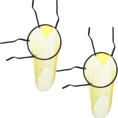 Filet de but de football pliable avec but, lot de 2 cages, facile à installer et à démonter, idéal pour l'entraînement au football. (1/5)