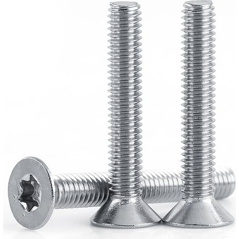 Vis à tête plate M4 en acier inoxydable A2, empreinte Torx T20, longueur 20 mm (1/3)