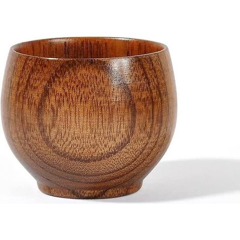 tasse En Bois Naturel De Style Japonais Tasse D'eau D'isolation Thermique De Tasse De Vin De Lait De Caf De Th Environnemental (1/5)