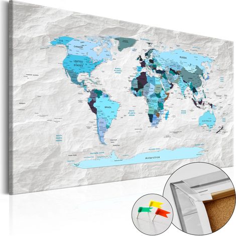 Quadri di sughero - Blue Pilgrimages [Cork Map] - 60x40 (1/4)
