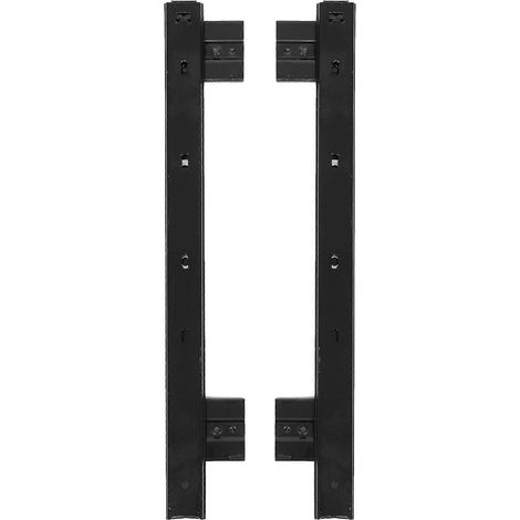 paire de grands plateaux coulissants pour clavier, support de clavier coulissant pour bureau-58X5.3X1.2CM-Black