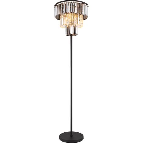 Globo - lámpara de pie - Naxis - negro - metal - Ø 40cm - E27 -