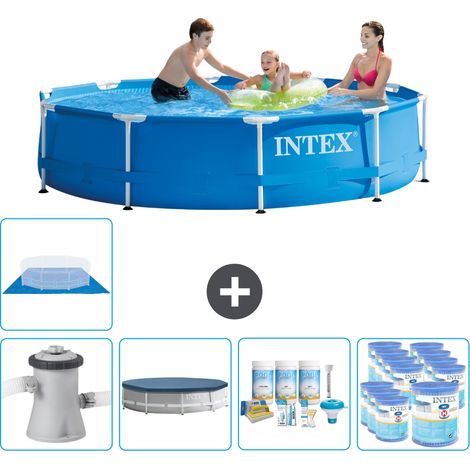 Intex Piscine Tubulaire Ronde - 305x76 cm - 6-pièces SCB15 (1/5)