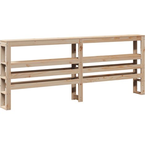 Maison Exclusive - Testiera con Ripiani 180 cm in Legno Massello di Pino
