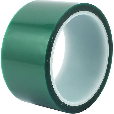 Ruban adhésif en polyimide PET vert de 50 mm résistant à la température pour l'isolation électrique et le soudage de circuits imprimés. (1/3)