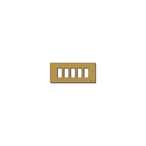 VIMAR - 08639.BR Placca 5M allum. scatto bronzo