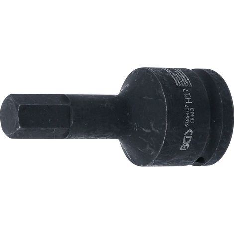 Kraft-Bit-Einsatz Länge 100 mm Antrieb Innenvierkant 20 mm (3/4") Innensechskant 17 mm (1/3)