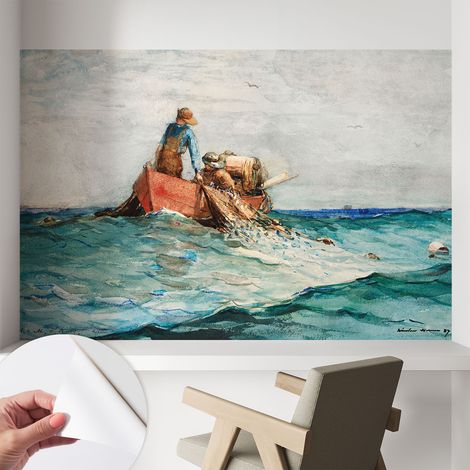 Fotomurale adesivo stickers - murali decorativo - soggiorno moderno - effetto realistico - Spedizione in mare 104x70 cm (1/5)