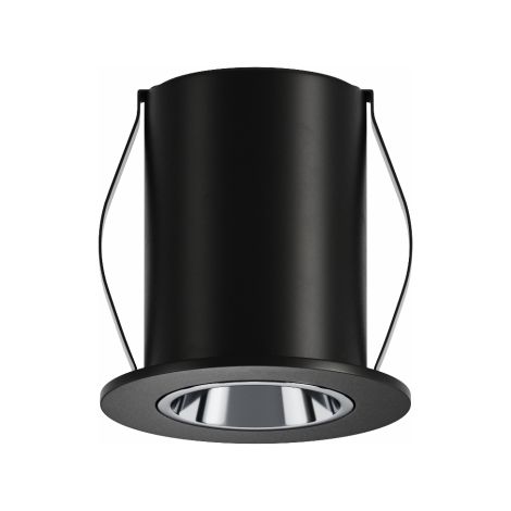 Mini Proiettore LED da incasso Atom 2W 24º 3000K Nero Opaco - Faretto professionale per illuminazione interni ad alta resa - Beneito & Faure