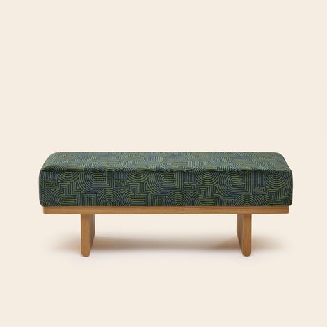 Banc en Bois et chenille bicolore Klark ANCA (1/4)