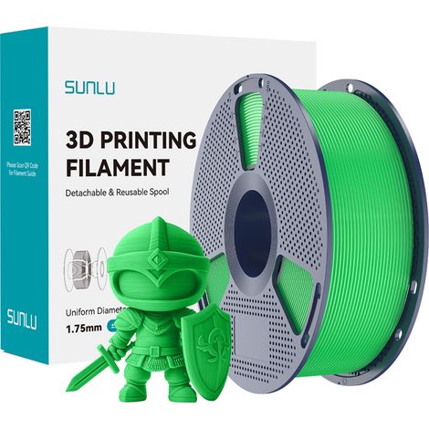 Filamento SUNLU PLA+ 1,75 mm 1 kg (verde) (1/5)