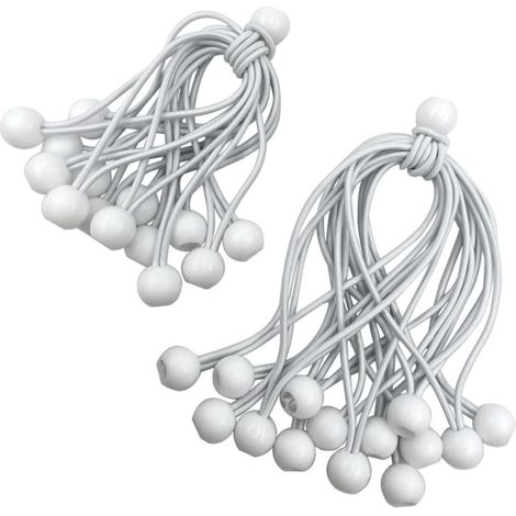 Élastiques, 30 pièces Crochet en caoutchouc Élastique avec boule en plastique, Élastique de tente (1/5)