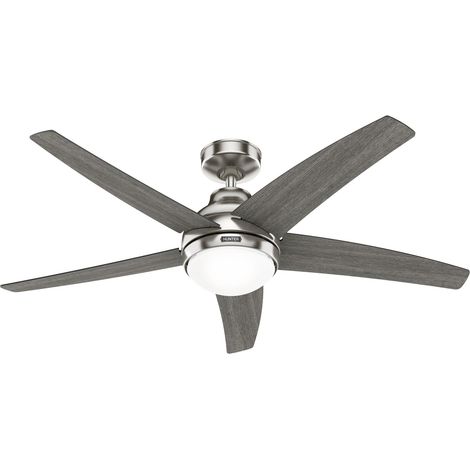 Ceiling Fan Bernard Nickel with Lights & Remote