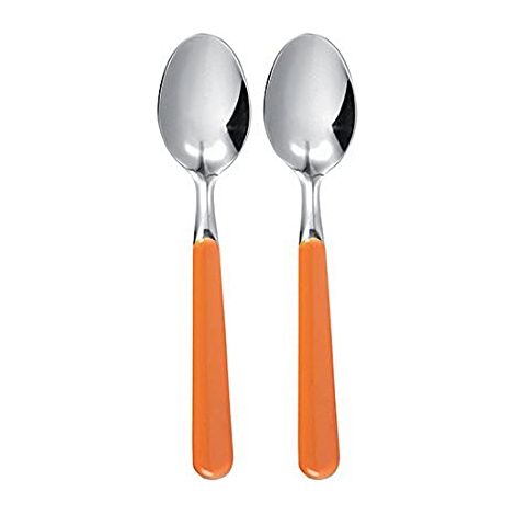 Excelsa cucchiaini Trendy caffè acciaio inox arancio 2 pezzi