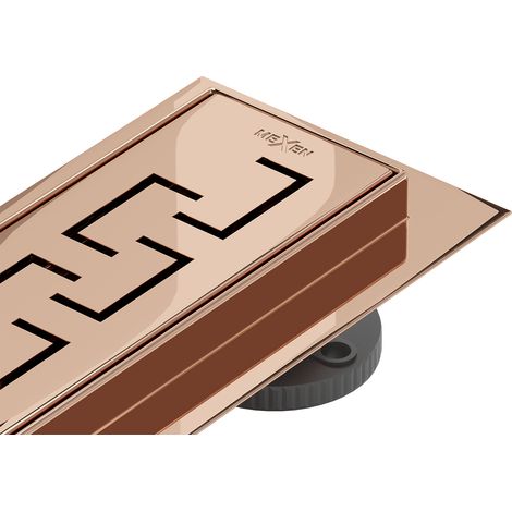 Mexen Flat 360° M15 Drehbarer Linienablauf 70 cm, Roségold - 1624070-40 (1/5)