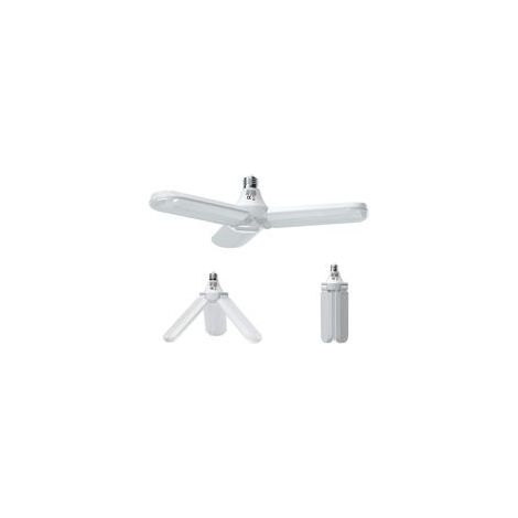 Lampe de garage LED 45W E27, blanc froid 6500K, 4000 lm, 3 panneaux ajustables – (1/4)