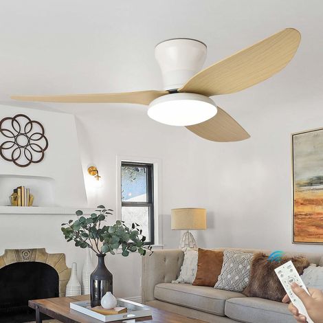 Grande Plafonnier Ventilateur de Plafond Salon Dimmable Télécommande LED Lustre Ventilateur De Plafond Réversible Silencieux Dc Lumiere Ventilateur Plafond 6 Vitesses Smart Pour Chambre (1/5)