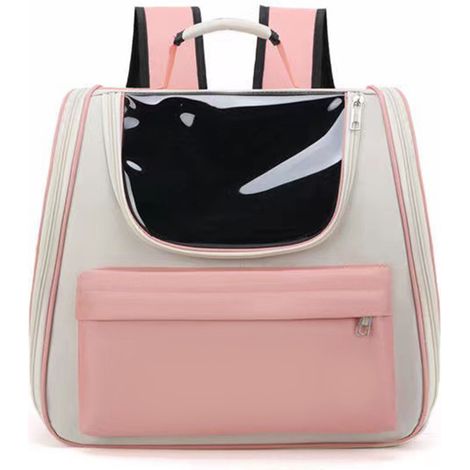 Sac de transport pour chat, sac à dos respirant en tissu Oxford pour animaux de compagnie de grande capacité avec sangles confortables (1/5)
