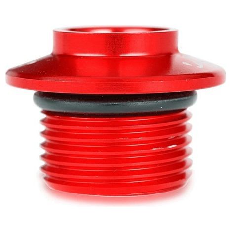 1 couleur : Rouge Matériau : Métal Bouchon de remplissage d'huile moteur/couvercle de moteur de moto (1/4)