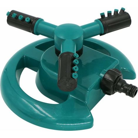, arroseur de jardin de pelouse Arroseur de jardin d'arrosage automatique 360 degrés 3 bras adaptés aux plantes à gazon fleurs légumes (1/4)