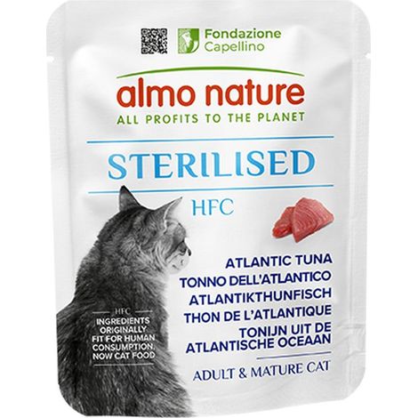 Almo Nature Gatto HFC Sterilised busta 50gr Tonno dell'Atlantico