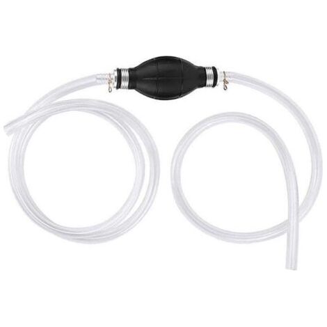 BARKBUSTERSPompe Transfert l'eau Manuelle Siphon Transfert Carburant Voiture pour solvant d'essence d'aqueduc Liquide Diesel, gaz avec Le Tuyau Total de 2M (1/4)