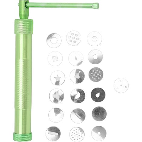 Pâte à sucre extrudeuse, outil poterie argile, kit décoration fondant avec disques interchangeables pour céramique (1/5)