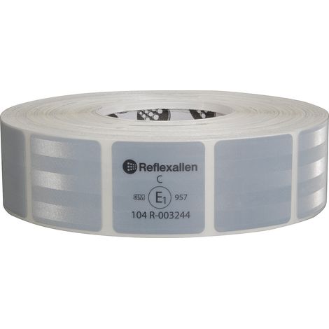 Value, nastro segnaletico di sicurezza per superfici telonate - 50 m - Bianco (1/2)