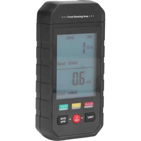 Détecteur de rayonnement électromagnétique EMF numérique avec écran LCD pour contrôle habitat bureau extérieur ET925 (1/5)