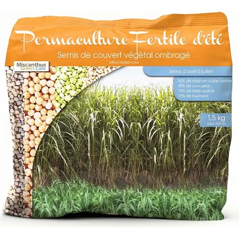 Semis d'Engrais Vert d'Été pour Couvert Végétal - Permaculture Fertile® (Sac de 1,5kg) (1/4)