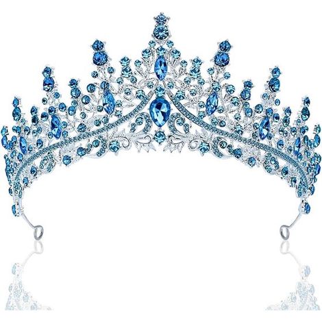 Coronas para damas, tocados nupciales, tiaras nupciales, coronas de princesa, coronas de novia, coronas de cristal (1/5)