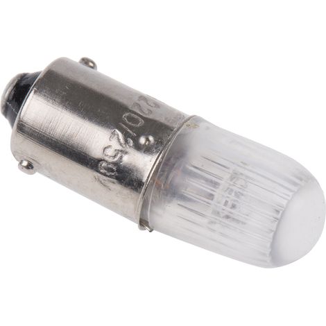 Ampoule néon pour voyant, lumière de couleur Orange, taille T10, culot BA9s, 220 / 250 V, 2,5 mA