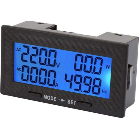 Tensionmètre Testeur de Courant Alimentation, YB5140DM-Z AC 0100A 130500V 6 en 1 Compteur Multifonctionnel à Affichage Numérique (1/5)