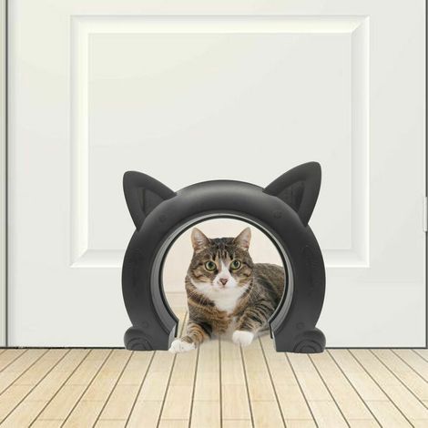 chatiere pour Chat,adapté aux Chats de Petite ,Moyenne et Grande Taille,pour Toilettes pour Chats, Maison pour Chats, Bassin pour Chats (1/4)