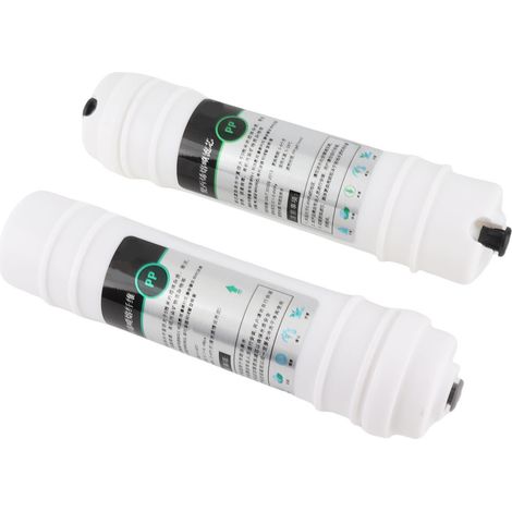 Lot de 2 filtres pour purificateur d'eau, 25 cm (10 pouces), en coton PP, connexion rapide, universels. (1/5)