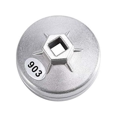 Ölfilterschlüssel, 74 mm Aluminium-Ölfilterschlüssel mit 14 Zähnen, Farbe 903 Silber - (1/5)