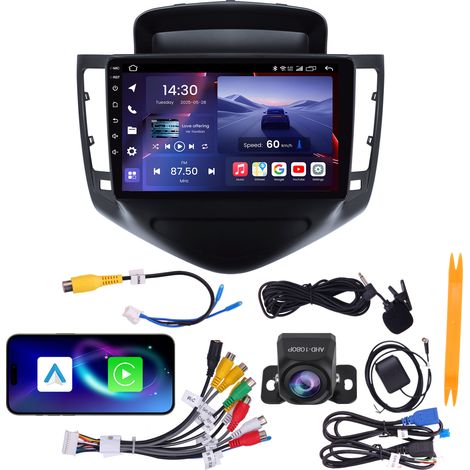 Autoradio 9" Opel Insignia A 2013-2017 Quad-Core 4+64G CarPlay Android Auto WiFi 6 GPS Bluetooth Caméra AHD (1/5)