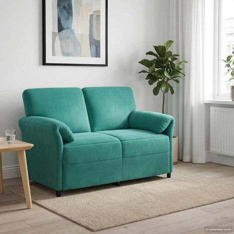 Sofá de 2 Plazas Tuquesa 138 x 83 x 95 cm Terciopelo (1/5)