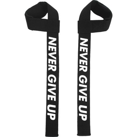 1 Paire de Sangles de Soulèvement pour Powerlifting, Musculation et Deadlifts - Fitness Noir (1/5)