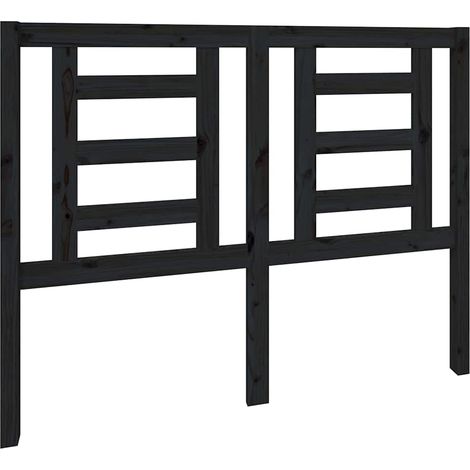 Maison Exclusive - Cabecero de cama madera maciza de pino negro 1 (1/5)
