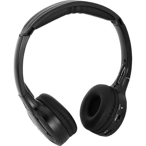 Casque audio stéréo infrarouge sans fil à 2 canaux pour lecteurs DVD d'appui-tête de voiture