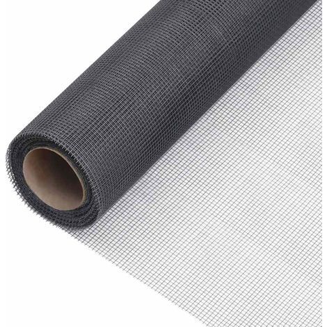 Moustiquaire en fibre de verre 80 x 2000 cm Grise (1/5)