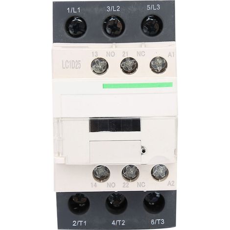 Contactor électrique 3 pôles LC1-D 25A 220V AC 50/60Hz (1/5)