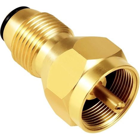 Adaptateur de remplissage de propane, compatible avec les bouteilles de gaz de 1 livre (type universel), 1 pièce par paquet. (1/5)