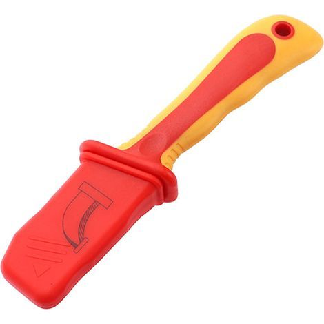 Couteau de Démontage isolé 1000V, Couteau à Dénuder la Gaine de Câble Anti Magnétique avec Poignée Confortable pour électricien (1/5)