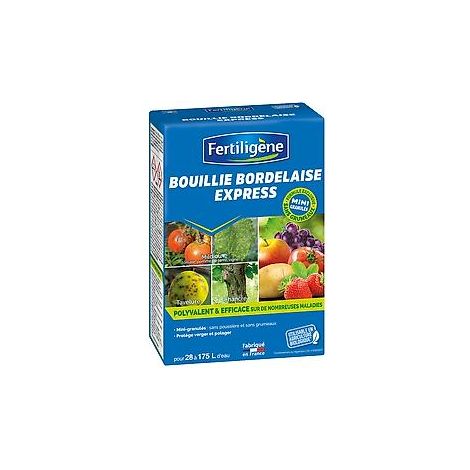 Bouillie bordelaise granulés – Insecticide biologique certifié – Pour verger et potager – Lutte contre mildiou et tavelure – 700g – Fabre Graines