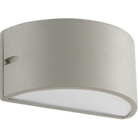 Applique per esterni LINUS 25x13 cm doppia emissione in alluminio Silver (1/4)