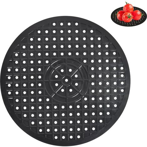 Tapis d'évier antidérapant en silicone, Très épais, découpable,design nid d'abeille – Protection évier cuisine, tapis fond évier – Idéal pour vaisselle, frui (Ronde) (1/5)