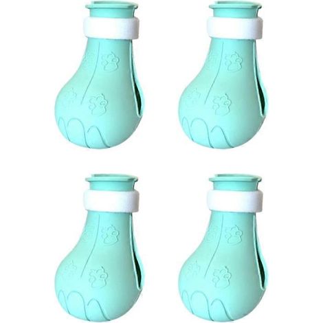 Protège-griffes pour animaux de compagnie, housse en silicone ajustable, accessoires de bain
