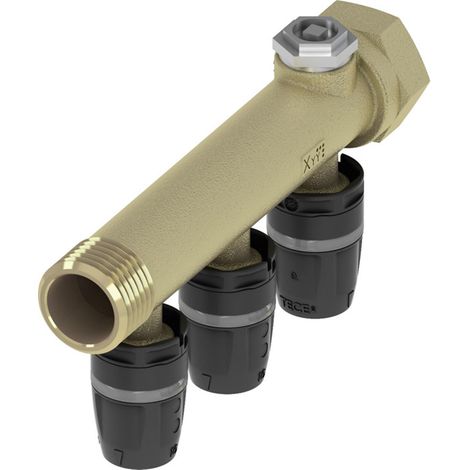 Collecteur TECElogo-Push laiton - MF 20/27 x 16 - 3 sorties